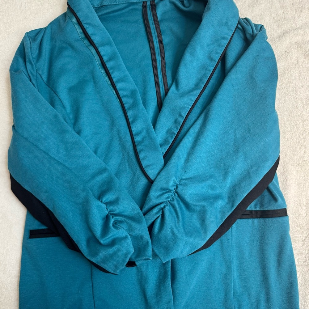 Maurices Teal and Black Women's Blazer Plus Size XXL - Picture 5 of 12